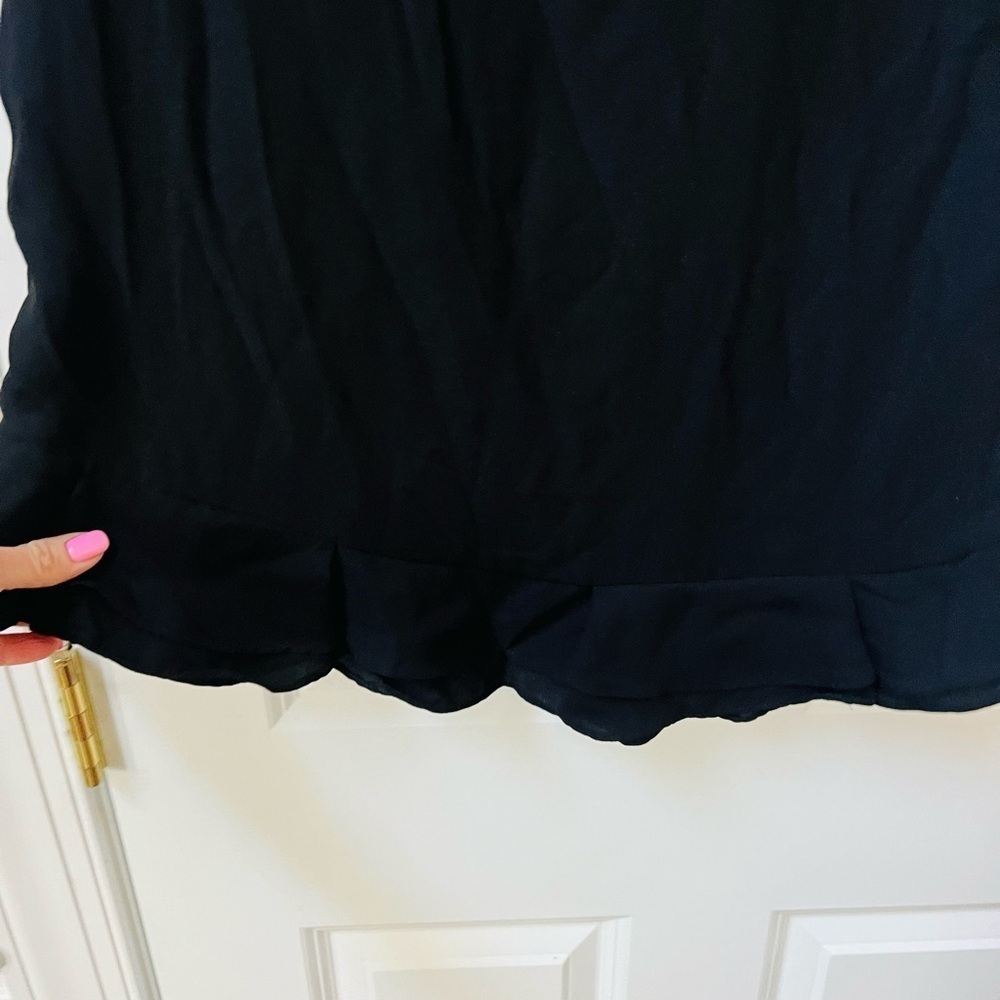 Black Ruffle Sleeve Dress size 4 - Picture 3 of 5